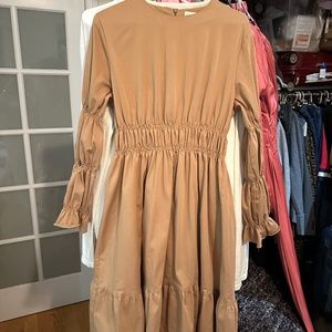 Small designer cotton knee length dress